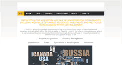 Desktop Screenshot of londoncentralproperties.com